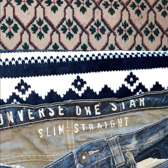 Converse Men's Slim Straight Jeans - Indigo - Picture 10 of 11